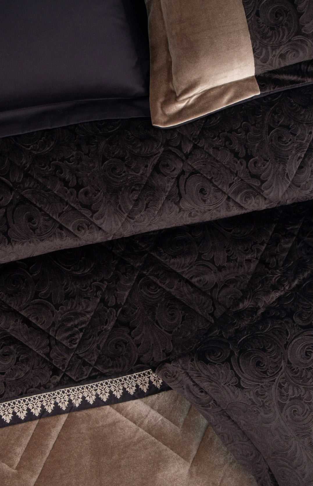 Coco Embossed Velvet Comforter Set