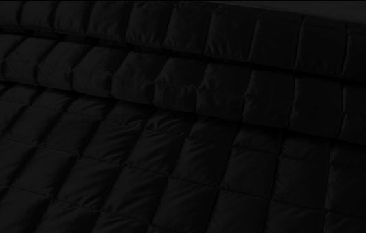 Black - Velvet Bedspread
