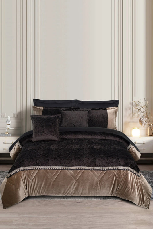 Coco Embossed Velvet Comforter Set