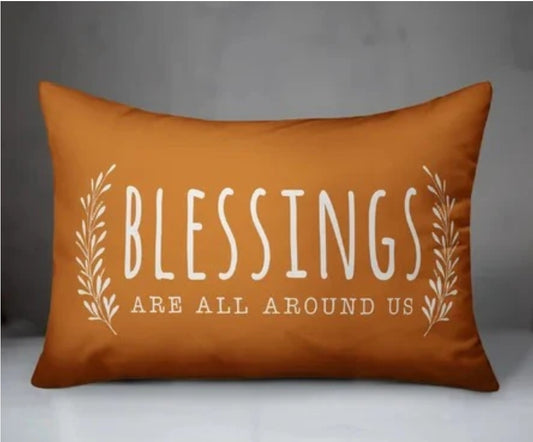 1 PCs Digital Printed Cotton Bed Pillow-BLESSING