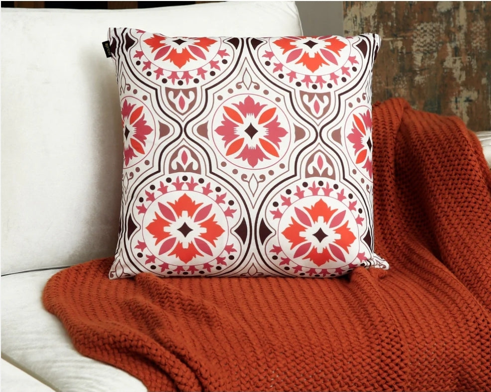 4 PCs Digital Printed Cotton Cushions-Spring Slumber